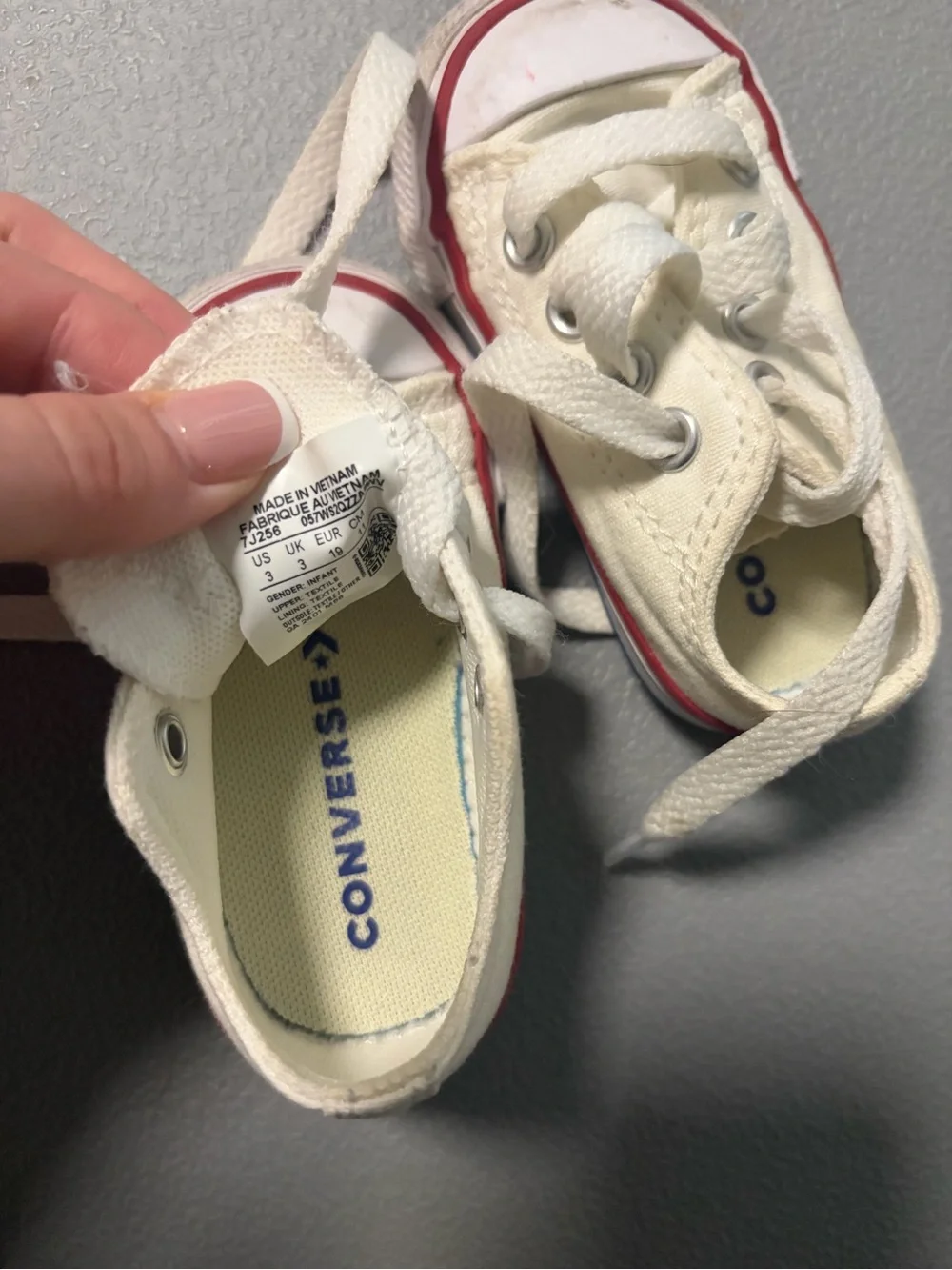 Converse Kids' White Low-Top Sneakers